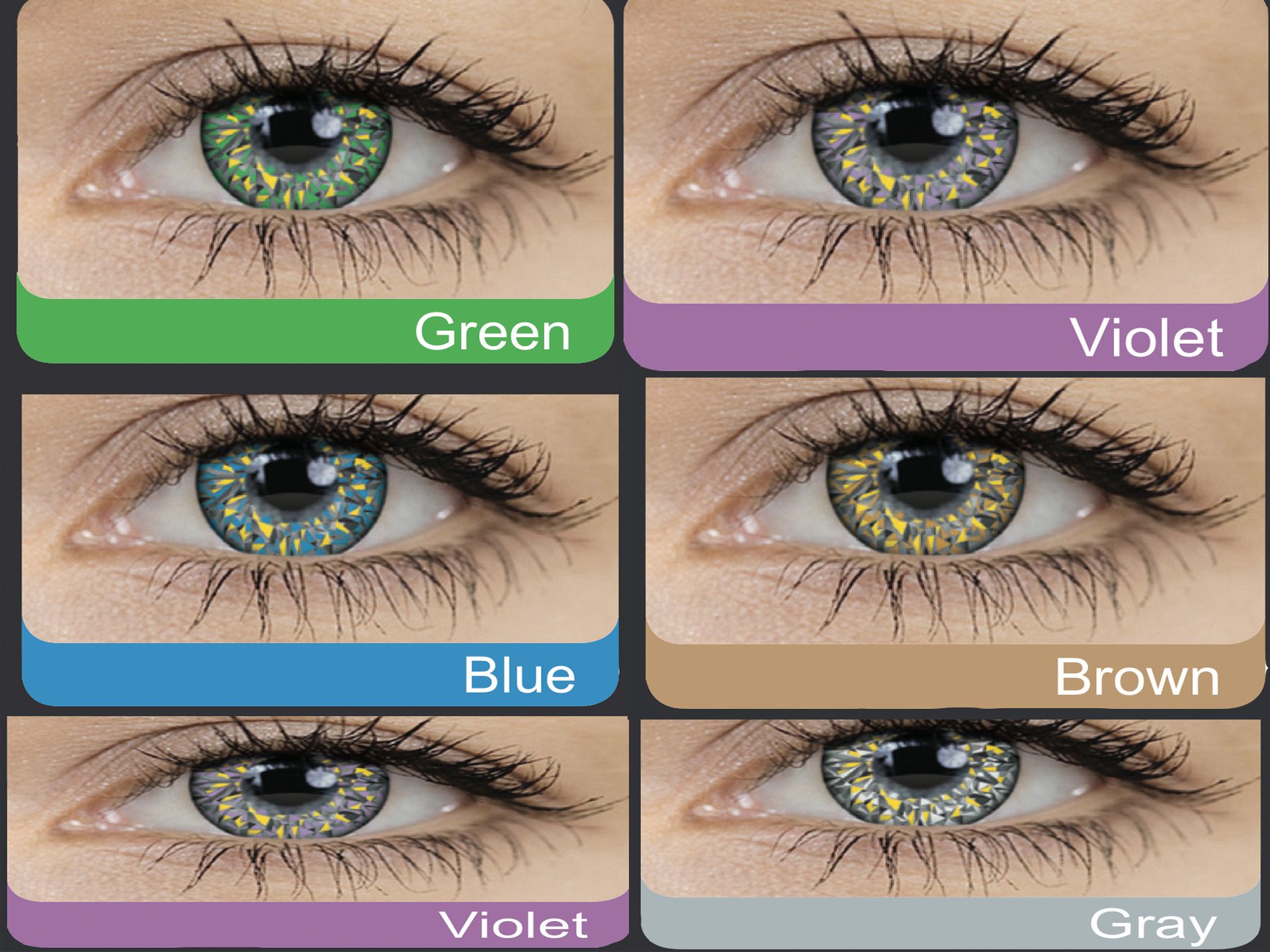 Beste Farbige Kontaktlinsen Für Dunkle Augen Crazy & Fun Farbige Kontaktlinsen Color Contact lenses Diamanten | eBay